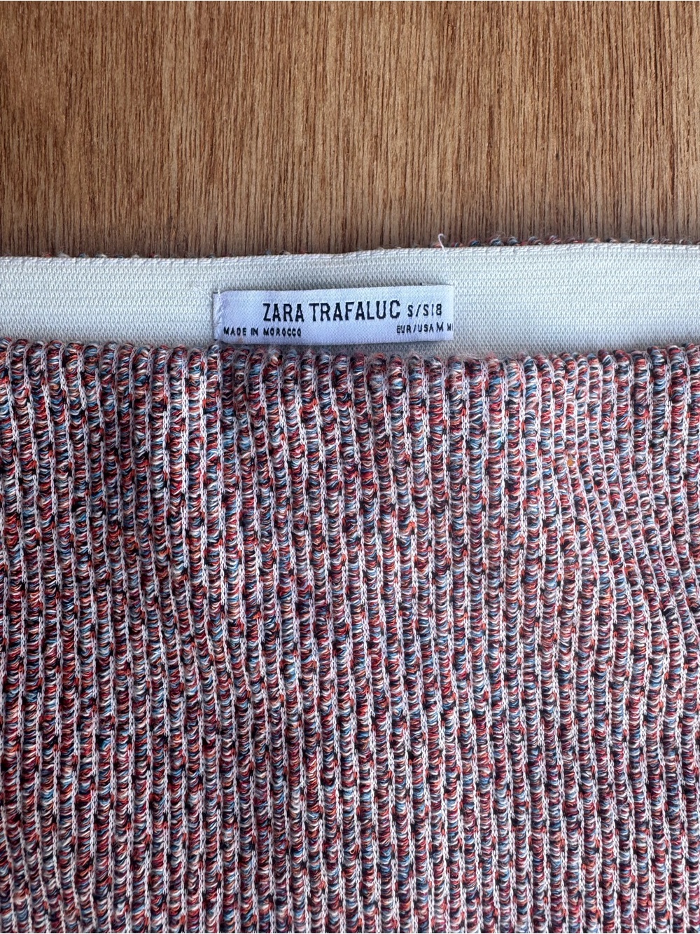 Zara Pink Multicolor Tweed Fringe Mini Skirt - Picture 2 of 5